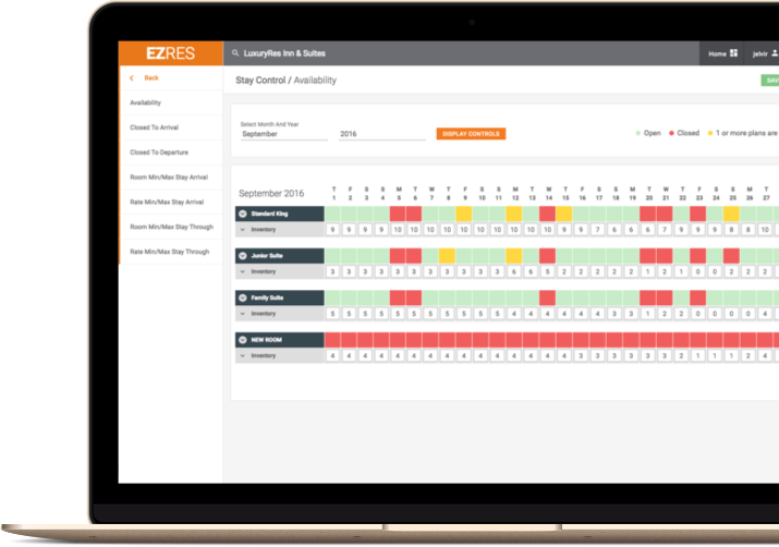 LuxuryRes EZ-Res Hotel Inventory
