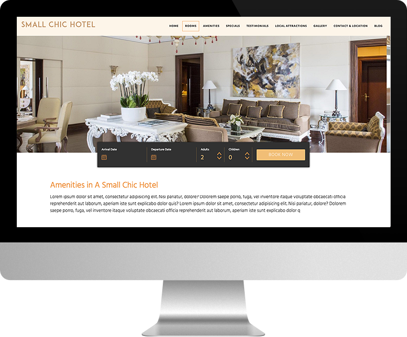 LuxuryRes Hotel Website Design